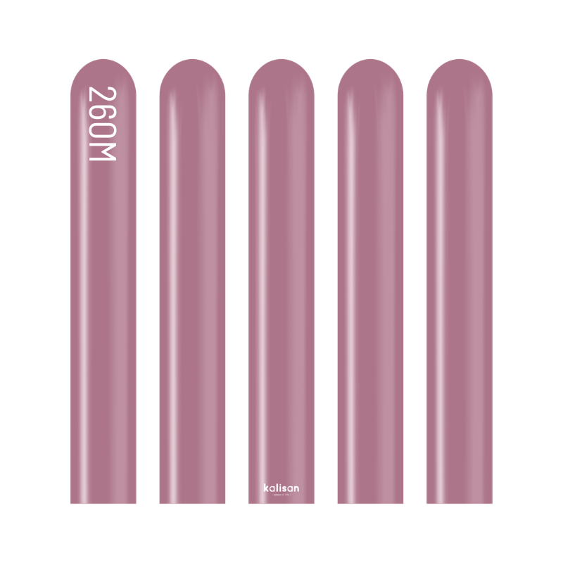 260M Kalisan Retro Wild Berry Nozzle Up Modeling Latex Balloons | 50 Count