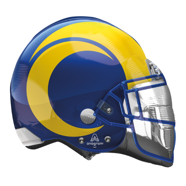 Globo de aluminio para casco de la NFL de Los Angeles Rams de 21"