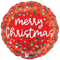 18" Christmas Confetti Foil Balloon (P22) | Buy 5 Or More Save 20%