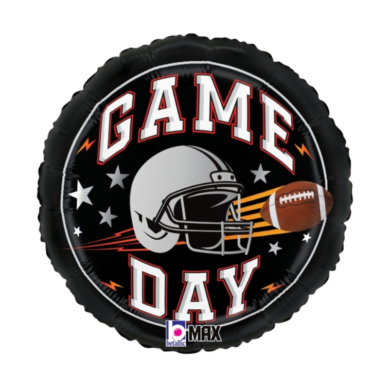 18" Betallic Game Day Football Stars Foil Balloon | Buy 5 Of More Save 20%