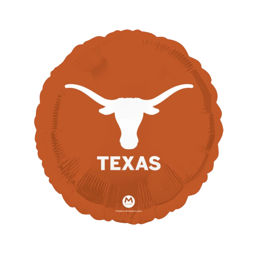 17" Mayflower Texas Longhorns College Football Foil Balloon | Buy 5 Or More Save 20%