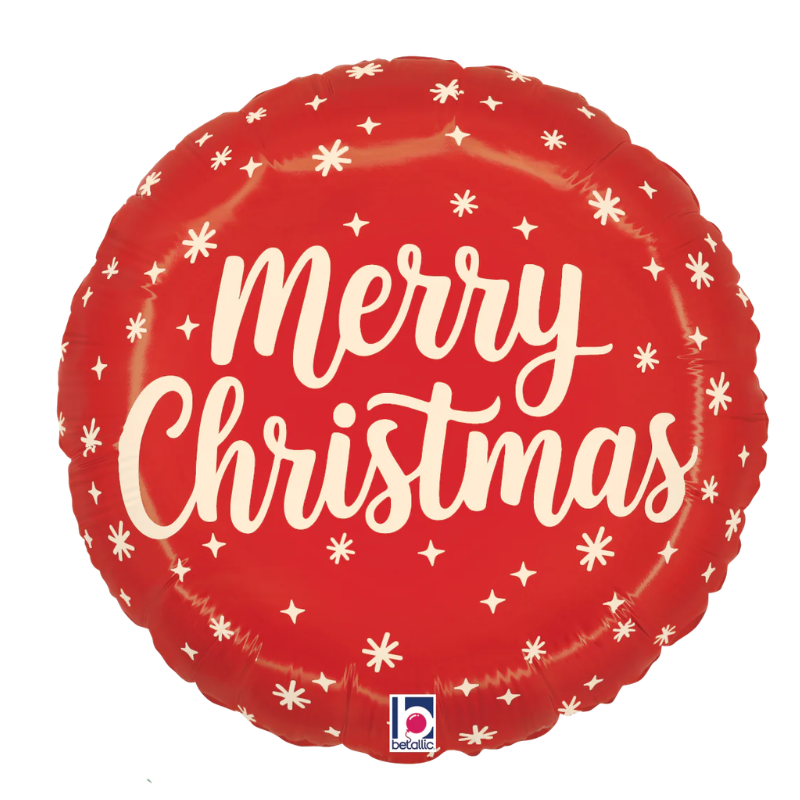 18" Betallic Timeless Christmas Foil Balloon | Buy 5 Or More, Save 20%