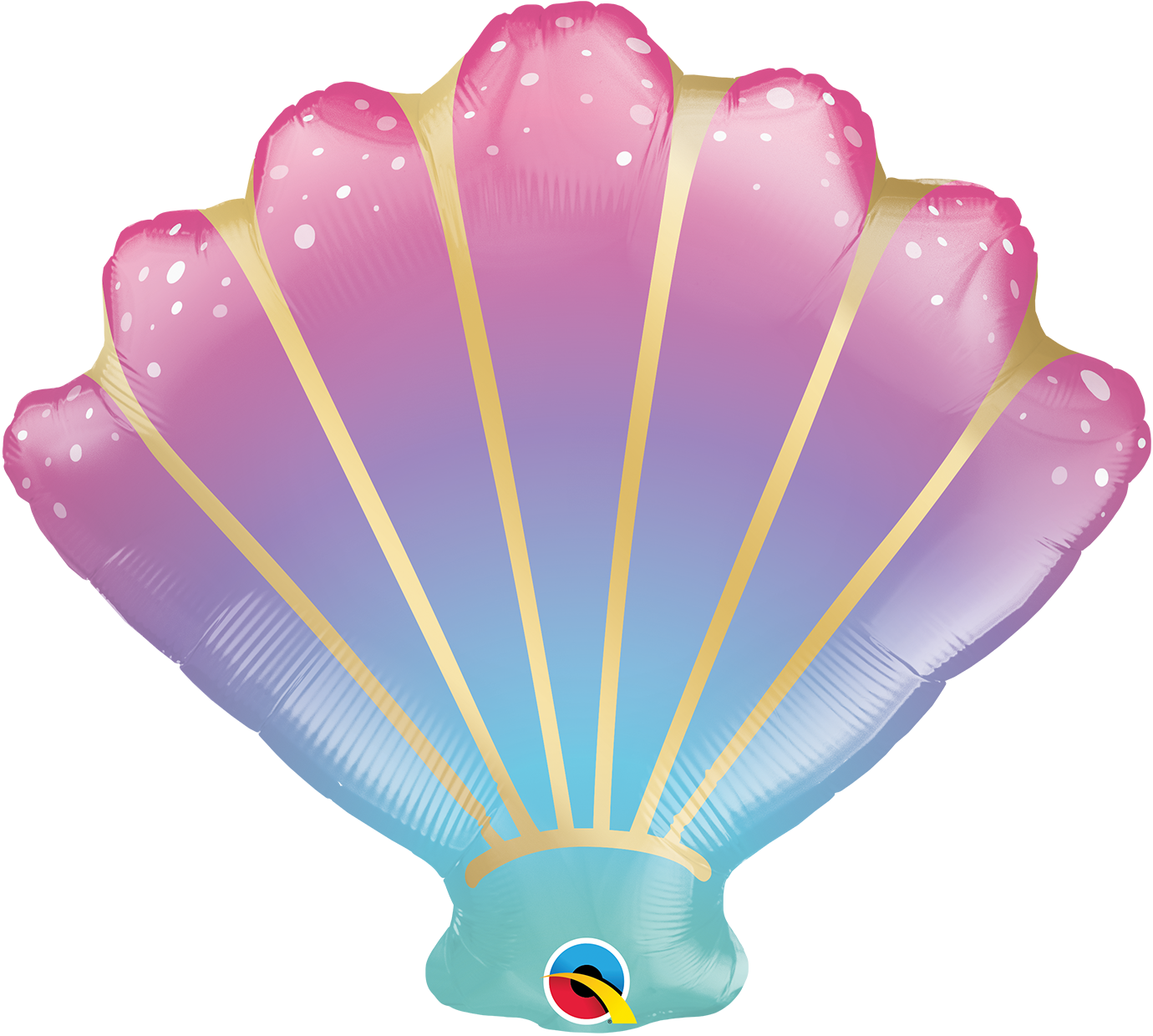 21" Sea Shell Ombre Foil Balloon