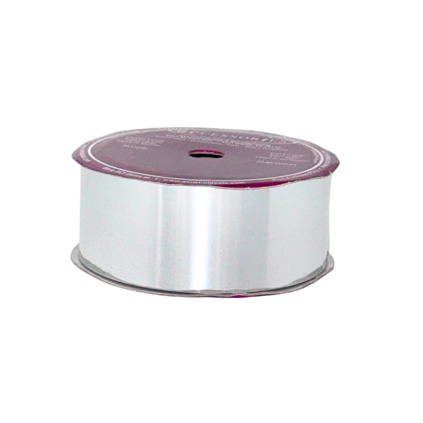 #9 ACI Silver Metallic Mylar Ribbon Spool - 1 1/2" x 25 Yards | 1 Spool