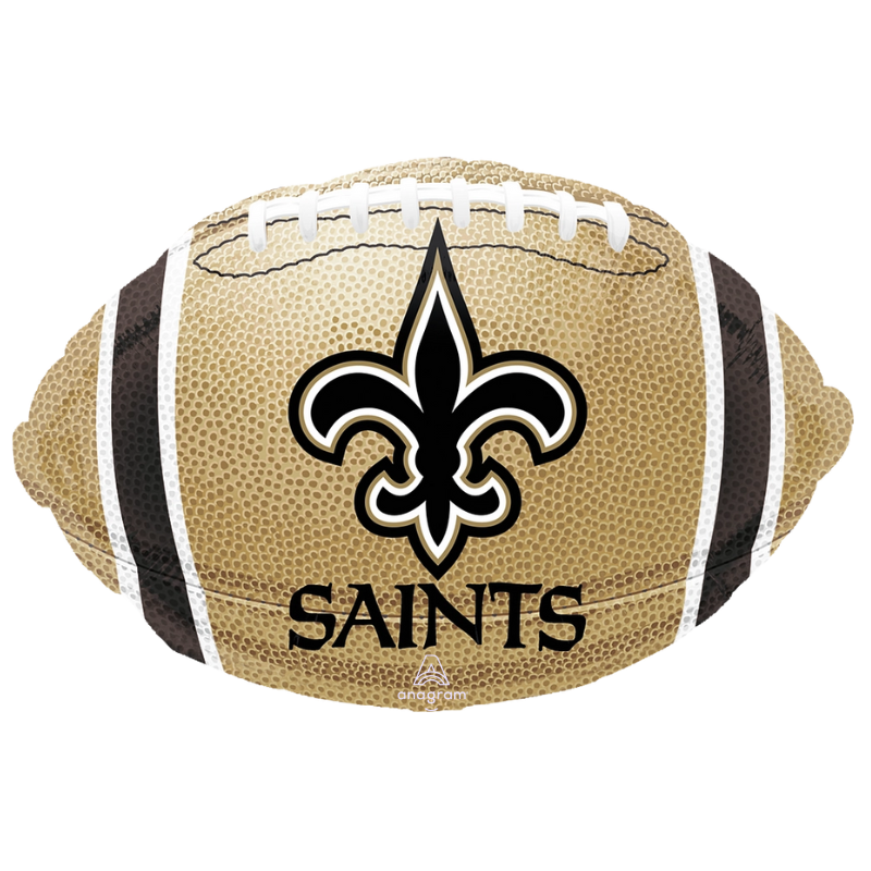 17" New Orleans Saints NFL Football Foil Balloon | Buy 5 Or More Save 20%