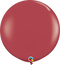 36" Qualatex Fashion Cranberry Latex Balloons - 3 Foot Giant | 2 Count