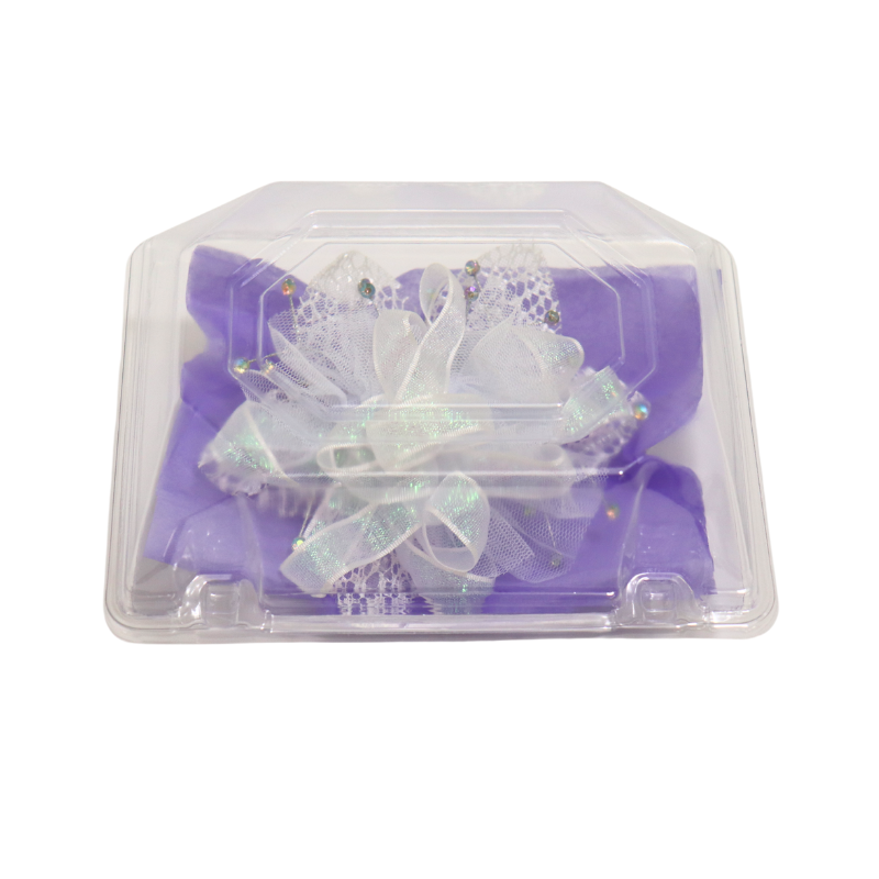 Pre-Made Iridescent/White Ribbon Gemstone Wristlet Corsage Kit | 1 Count - Just Add Flowers!
