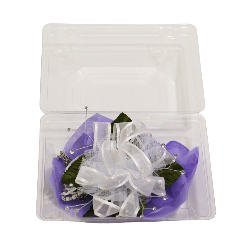 Pre-Made White Passion Gemstone With Tassel Wristlet Corsage Kit | 1 Count - Just Add Flowers!