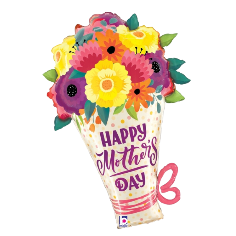 30" Satin Mother's Day Bouquet Foil Balloon (P15)