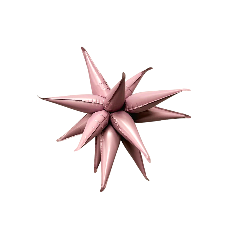 12" Burst Party Co. Mini Pink Starburst Foil Balloon | 1 Count