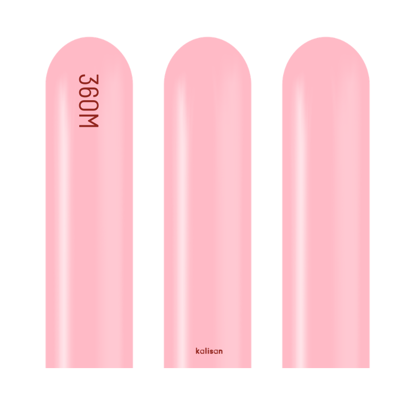 360M Kalisan Standard Flamingo Pink Nozzle Up Modeling Latex Balloons | 50 Count