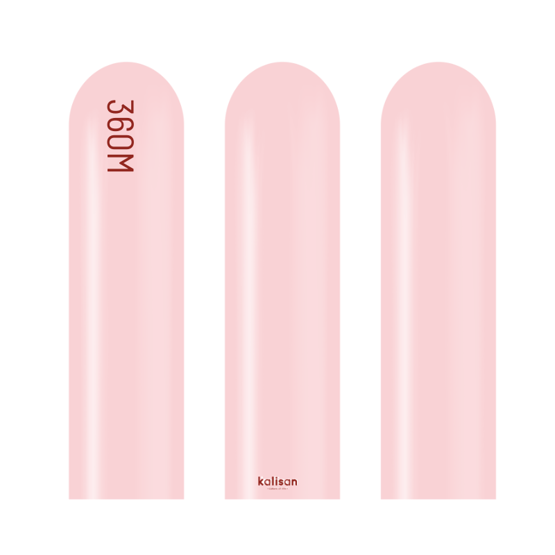 360M Kalisan Macaron Pink Nozzle Up Modeling Latex Balloons | 50 Count
