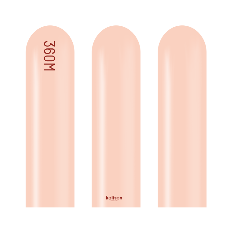 360M Kalisan Macaron Salmon Nozzle Up Modeling Latex Balloons | 50 Count