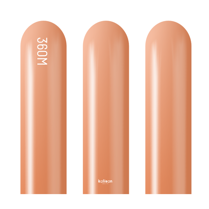 360M Kalisan Mirror Copper Nozzle Up Modeling Latex Balloons | 50 Count