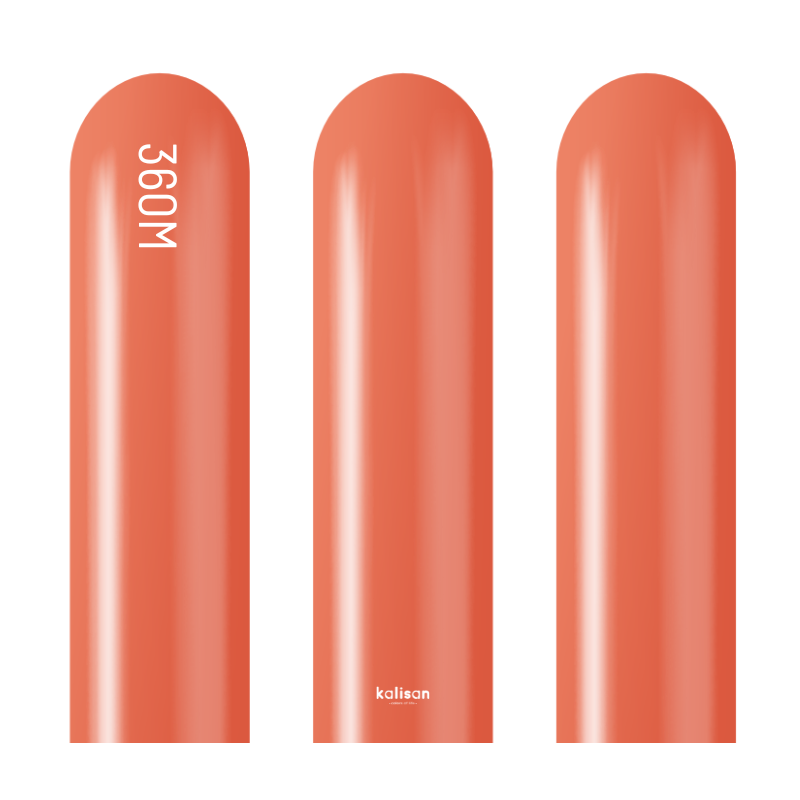 360M Kalisan Mirror Red Nozzle Up Modeling Latex Balloons | 50 Count