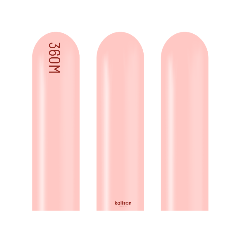 360M Kalisan Standard Baby Pink Nozzle Up Modeling Latex Balloons | 50 Count