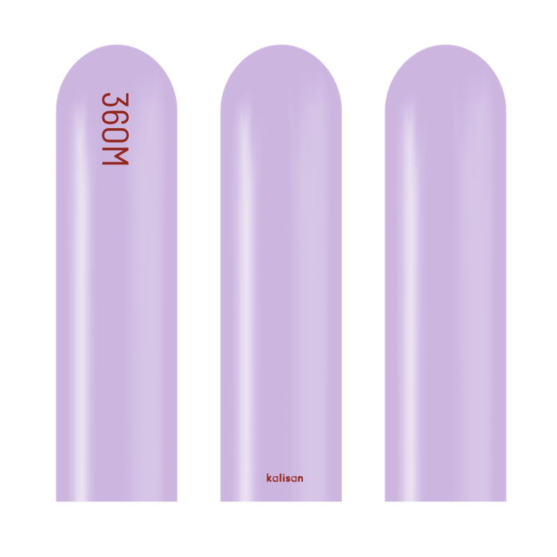 360M Kalisan Standard Lilac Nozzle Up Modeling Latex Balloons | 50 Count