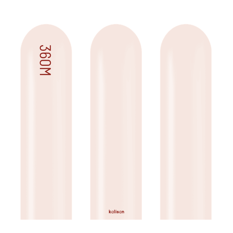 360M Kalisan Standard Pink Blush Nozzle Up Modeling Latex Balloons | 50 Count