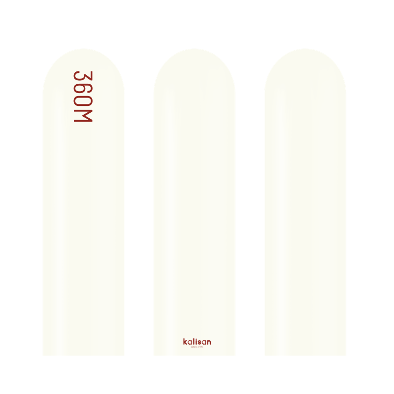 360M Kalisan Retro White Nozzle Up Modeling Latex Balloons | 50 Count