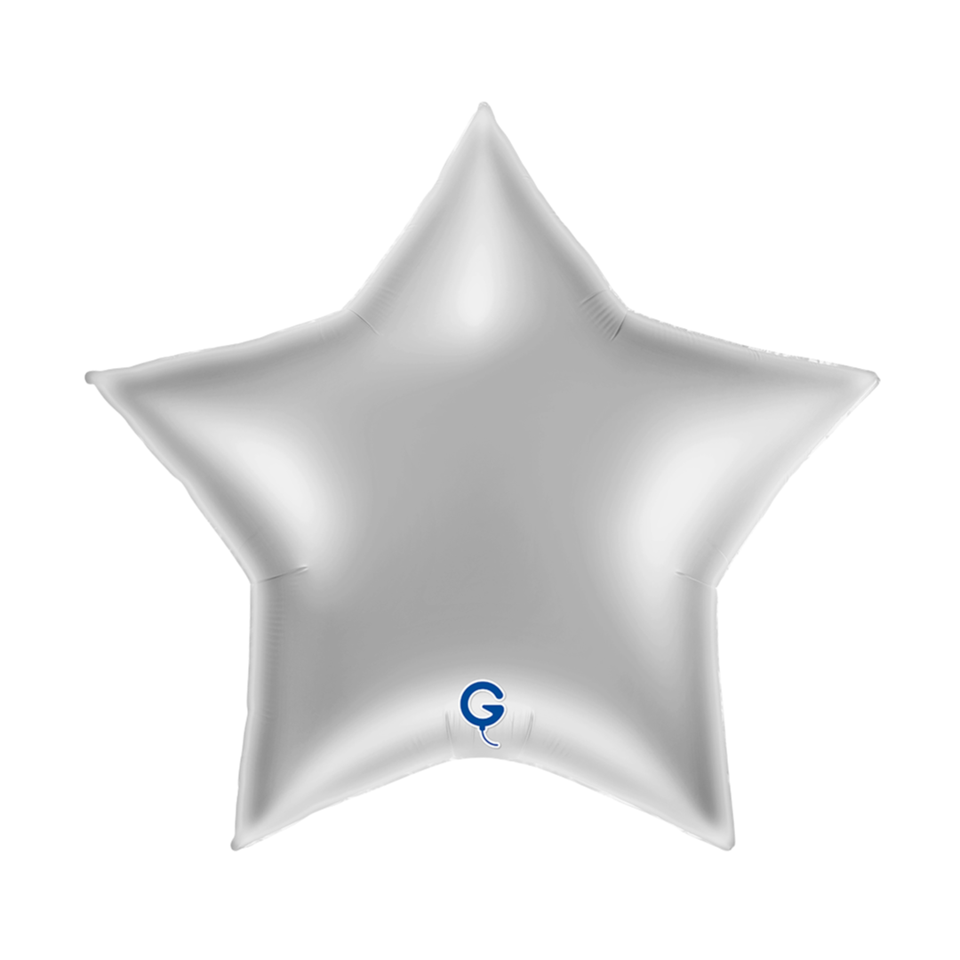 36" Grabo Silver Star Foil Balloon | 1 Count