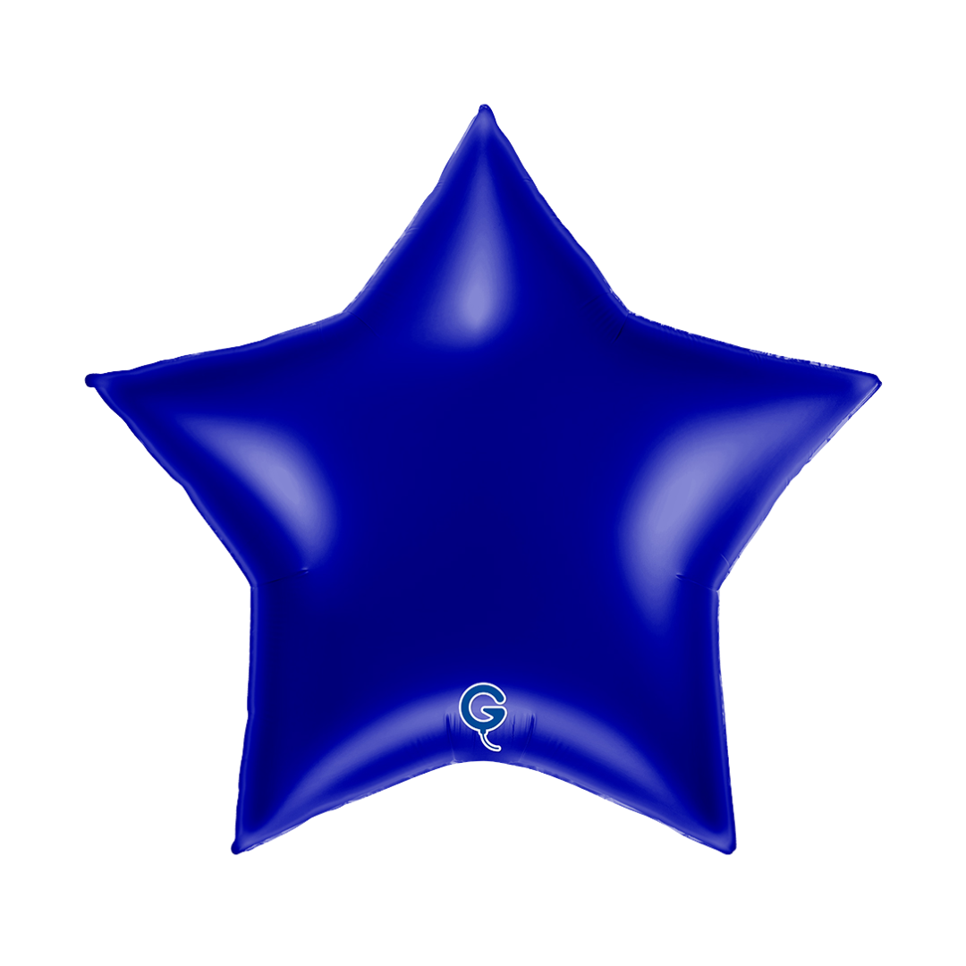 36" Grabo Blue Capri Star Foil Balloon | 1 Count