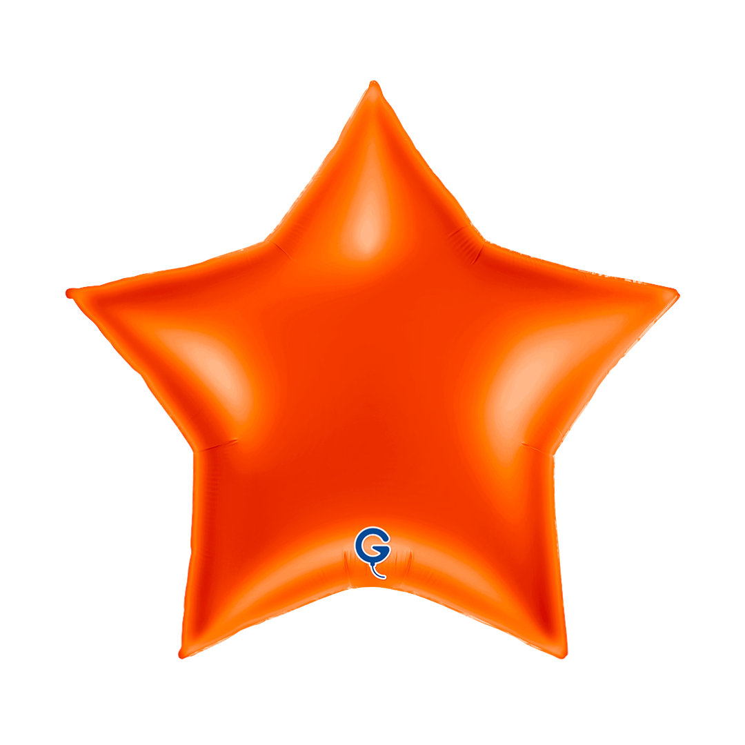 36" Grabo Orange Star Foil Balloon | 1 Count