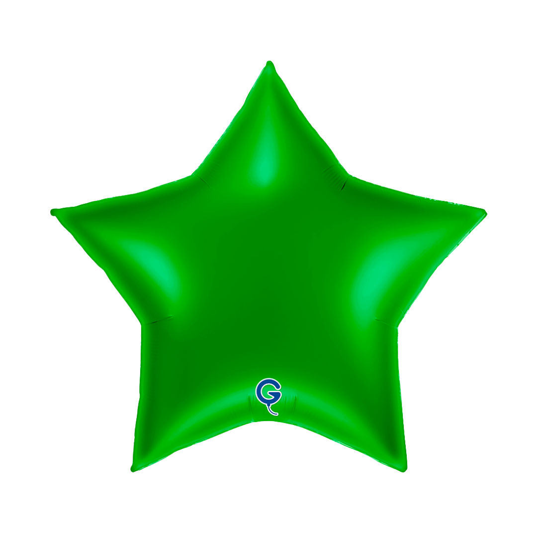 36" Grabo Green Star Foil Balloon | 1 Count