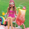 Globo de aluminio con forma de Let's Flamingle Drink de 41"