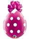 18" Qualatex Clear Big Polka Dots Stuffing Latex Balloons | 25 Count