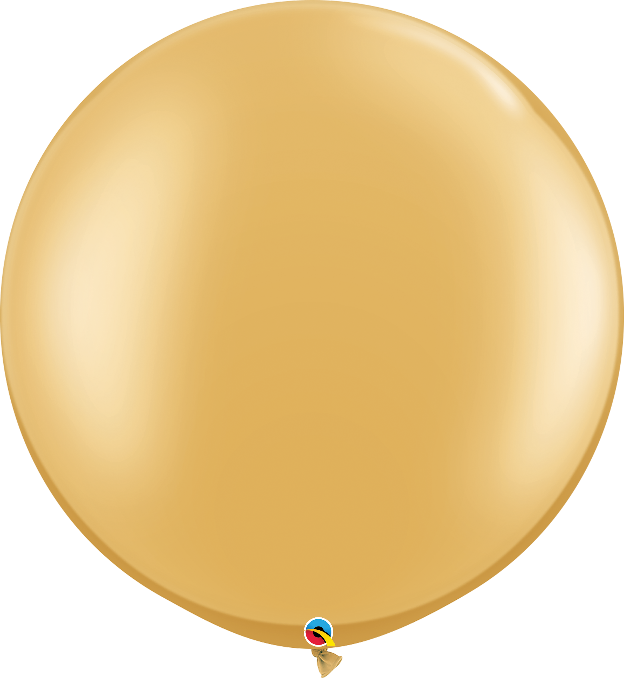 30" Qualatex Round Gold Latex Balloons | 2 Count
