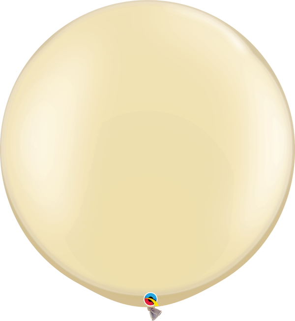 30" Qualatex Pastel Pearl Ivory Latex Balloons | 2 Count