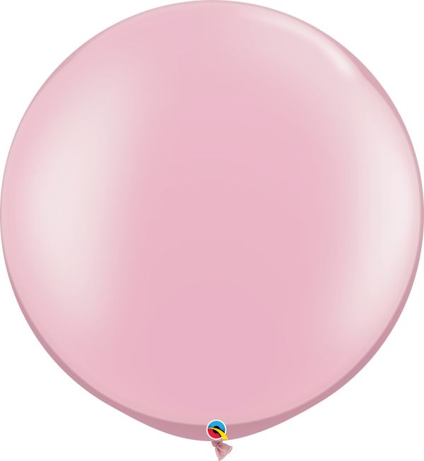 30" Qualatex Pastel Pearl Pink Latex Balloons | 2 Count