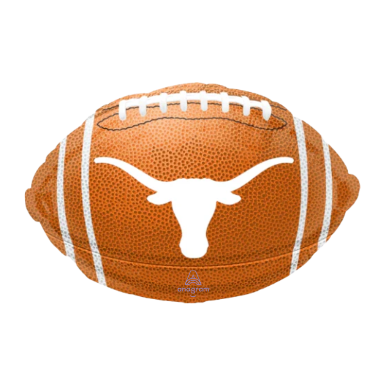 17" Anagram University of Texas College Football Foil Balloon - UT Longhorns | Buy 5 Or More Save 20%