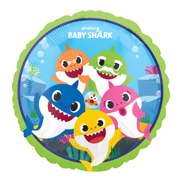17" Baby Shark Foil Balloon | Buy 5 Or More Save 20%