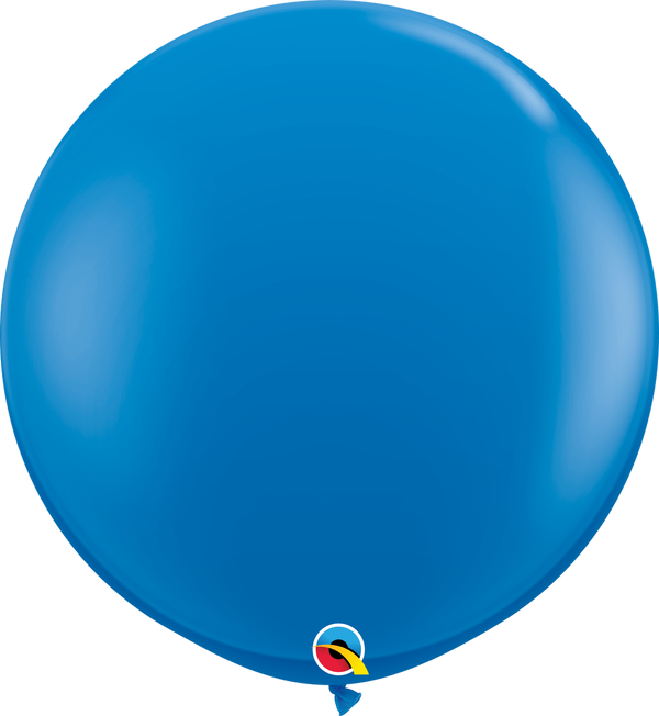 36" Qualatex Dark Blue Latex Balloons - 3 Foot Giant | 2 Count