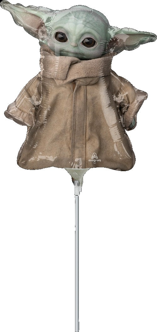 14" Mandalorian Child (Grogu) Foil Airfill Balloon | Buy 5 Or More Save 20%