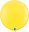 36" Qualatex Yellow Latex Balloons - 3 Foot Giant | 2 Count