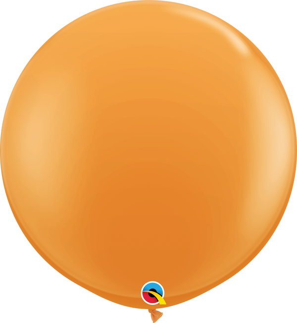 36" Qualatex Orange Latex Balloons - 3 Foot Giant | 2 Count