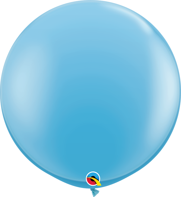 36" Qualatex Pale Blue Latex Balloons - 3 Foot Giant | 2 Count