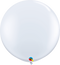 36" Qualatex White Latex Balloons - 3 Foot Giant | 2 Count