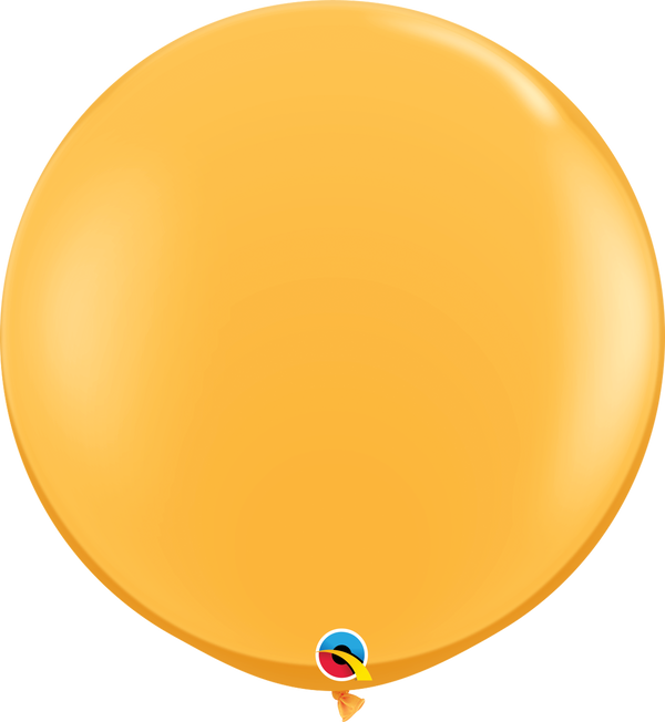 36" Qualatex Fashion Goldenrod Latex Balloons - 3 Foot Giant | 2 Count
