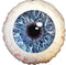 Globo ocular espeluznante de 18" - 2 caras (P13) | Compre 5 o más y ahorre un 20 %