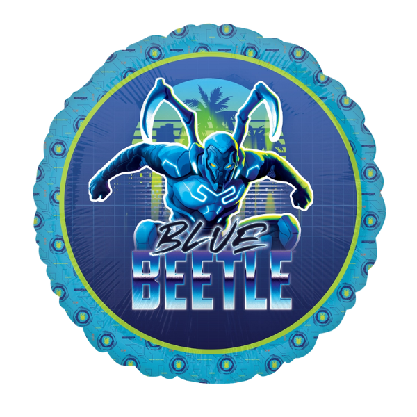17" Blue Beetle Foil Balloon | Buy 5 Or More Save 20%