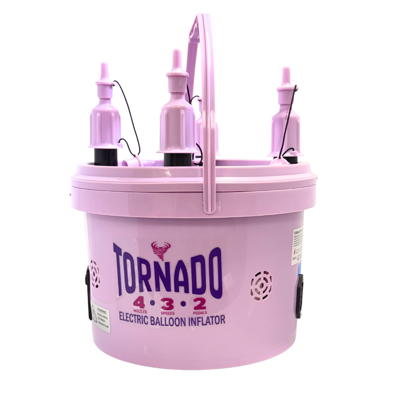 Element Series - Lilac Tornado 4 Nozzle 3 Speed 2 Pedal Bucket Inflator