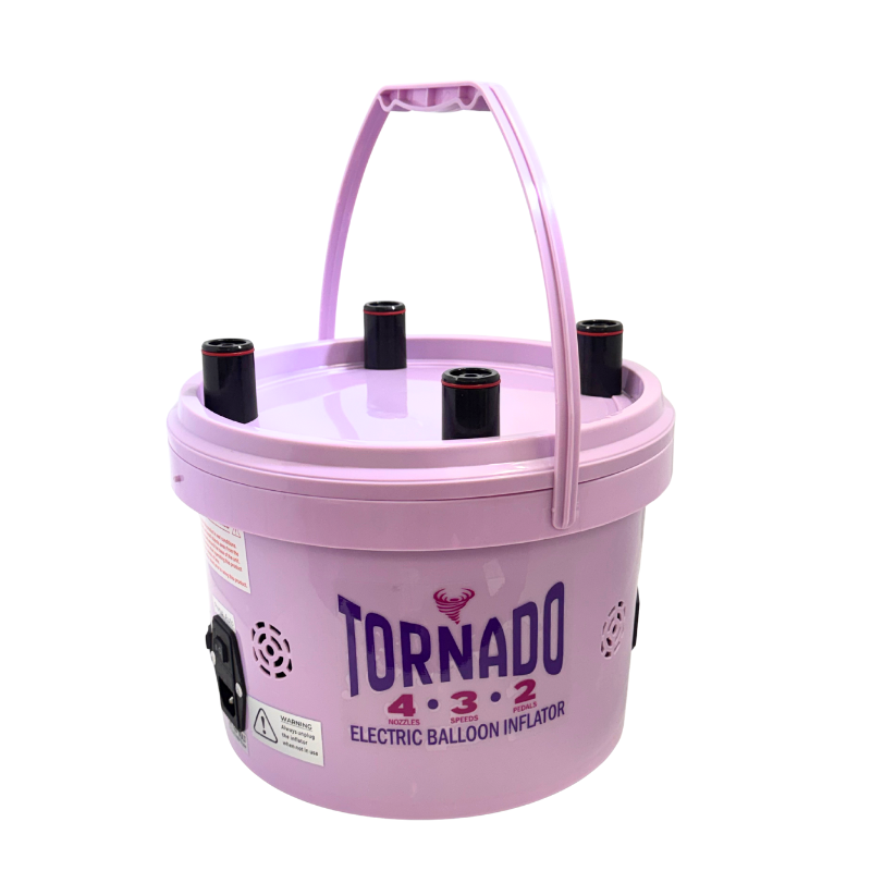 Element Series - Lilac Tornado 4 Nozzle 3 Speed 2 Pedal Bucket Inflator