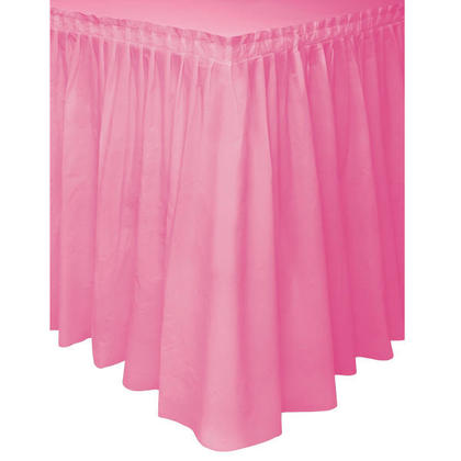 Faldas de mesa de plástico únicas | 1 cuenta