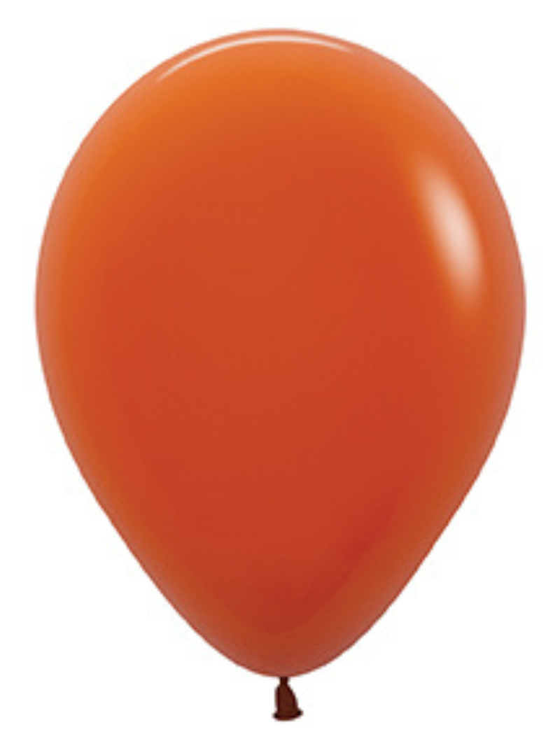 5" Sempertex Deluxe Sunset Orange Latex Balloons | 100 Count