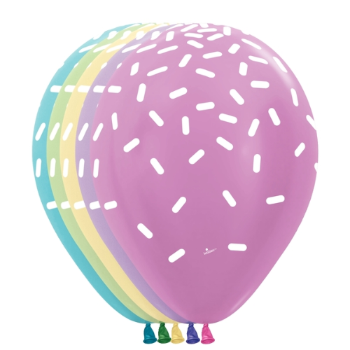 11" Sempertex Sprinkles Pearl Latex Balloons | 50 Count
