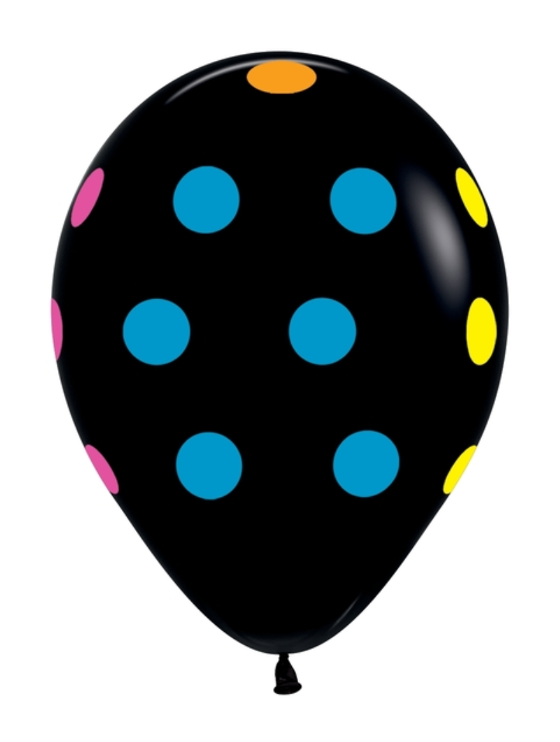 Dotted Helium Latex Balloons Delivery Service - Party Balloons By Q
