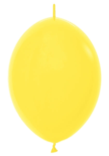 6" Sempertex Fashion Yellow Link-O-Loon Latex Balloons | 50 Count